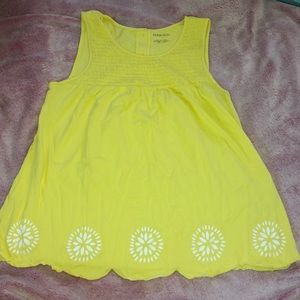 Yellow summer tank top